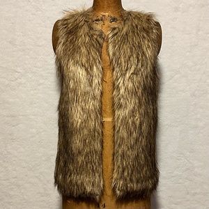 Faux fur vest